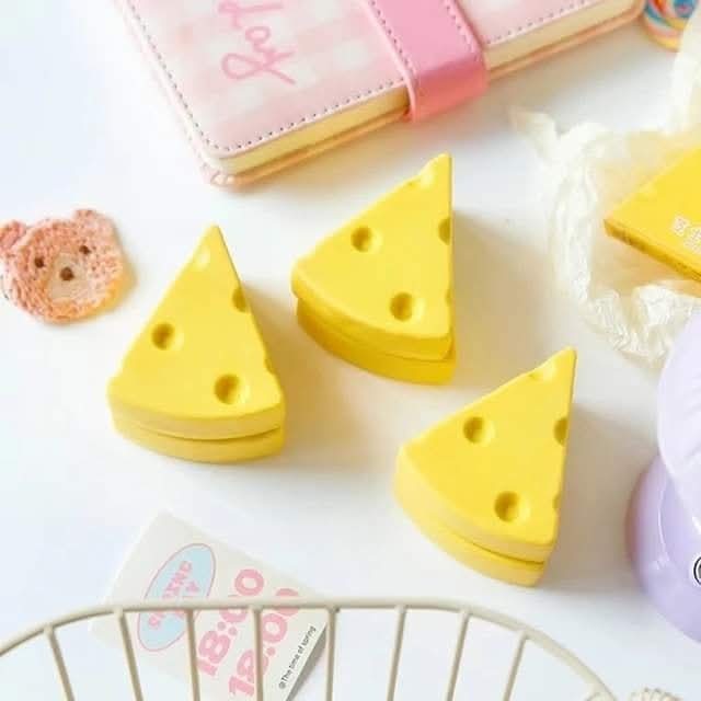 Jumbo Size Cheese-Shaped Eraser for Kids