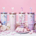 Floral Pattern SUS304 Coated “Love Shack Edition” Quencher with Velvet Pouch