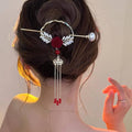 High quality elegent pearl tessel hair pin