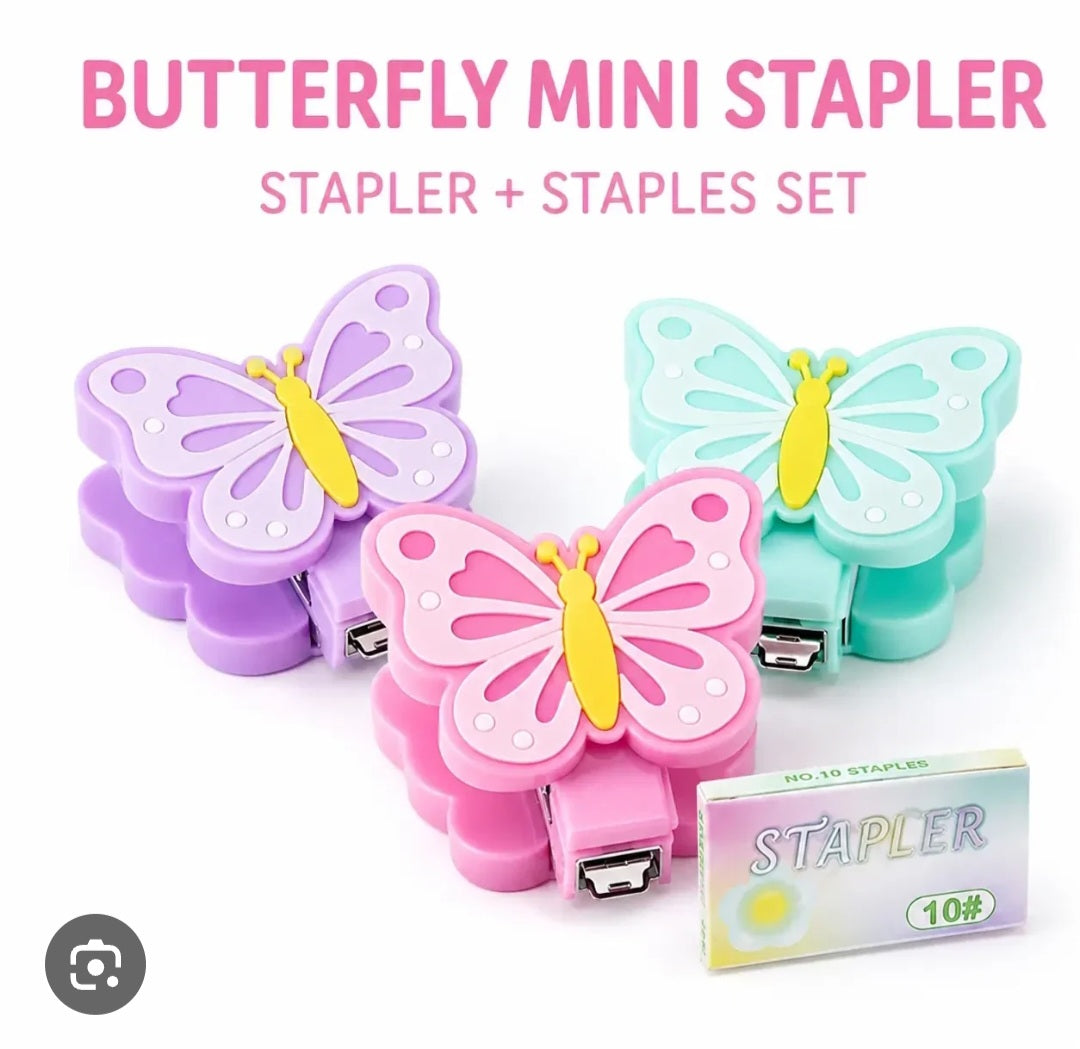 Cute buttrfly theme stapler
