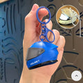 Motorcycle helmet keychain